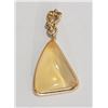 Image 1 : #15-14K YELLOW GOLD OPAL PENDANT
