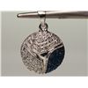 Image 1 : #33-STERLING SILVER DIAMOND PENDANT W/ COA