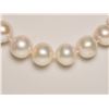 Image 2 : #35-.925 SILVER NATURAL PEARL NECKLACE W/ COA