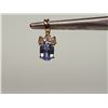Image 1 : #45-14K YELLOW GOLD TANZANITE & DIAMOND PENDANT