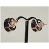Image 3 : #46-14K YELLOW GOLD AMETHYST EARRINGS W/ COA