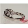 Image 3 : #47-STERLING SILVER DIAMOND RING W/ COA SIZE 6.5