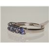 Image 2 : #49-STERLING SILVER TANZANITE RING W/ COA SIZE 8