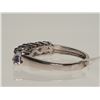 Image 3 : #49-STERLING SILVER TANZANITE RING W/ COA SIZE 8