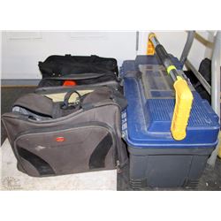 FOUR TOOL BAGS/BOXES WITH CONTENTS