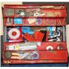 Image 1 : BLUE TOOL BOX WITH CONTENTS