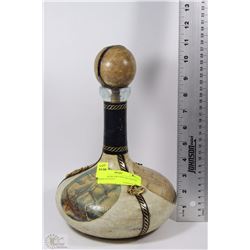 LEATHER DECORATIVE DECANTER MADE IN ITALY