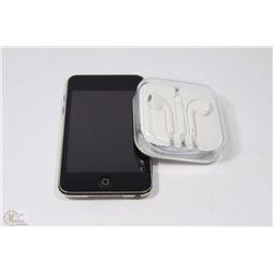 8GB APPLE IPOD TOUCH W/NEW EARBUD HEADPHONES