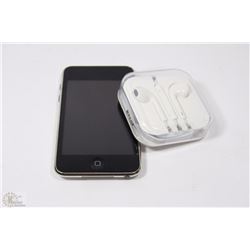 8GB APPLE IPOD TOUCH W/NEW EARBUD HEADPHONES