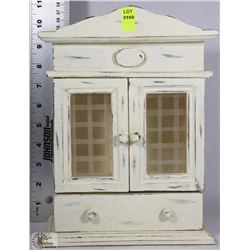 VINTAGE WOODEN CABINET 8"WIDE X 10"TALL