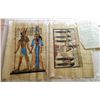 Image 1 : LOT OF 2 GENUINE EGYPTIAN PAPYRUS PRINTS & COAS