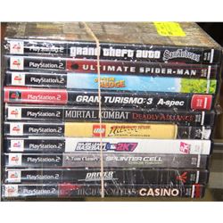 BUNDLE OF 10 PS2 GAMES INCL. GRAND THEFT