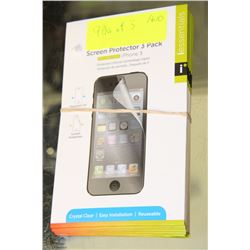 LOT OF 9 PACKS OF THREE SCREEN PROTECTORS