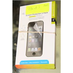 LOT OF 9 PACKS OF THREE SCREEN PROTECTORS
