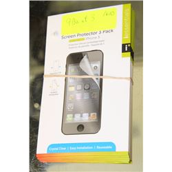 LOT OF 9 PACKS OF THREE SCREEN PROTECTORS
