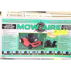 TWO LAWN AERATING SYSTEM MOWE AIRE