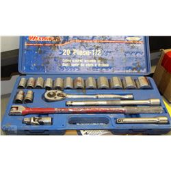 WESTWARD 20PC 1/2 DRIVE SOCKET WRENCH  SET