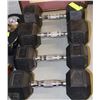 Image 1 : SET OF 15 AND 20 LBS DUMBELLS