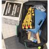 Image 1 : TOOL BAG WITH ASSORTED TOOLS, SHEARS FULLER SET &