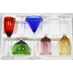 SET OF 6 LARGE WINE GLASSES "TASTING"