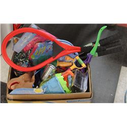 BOX OF SUMMER FUN FOR KIDS!! INCLUDING TENNIS