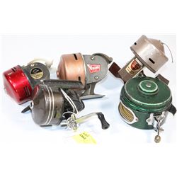 5 VINTAGE FISHING REELS