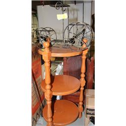 SMALL METAL BICYCLE SHAPE PLANT STAND WITH 3 TIER