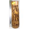 Image 1 : SOLID WOOD HANDCARVED AFRICAN CANDLE HOLDER 22"H