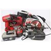 Image 2 : BAG OF SKIL POWER TOOLS & CHARGERS; LIGHT, DRILL,