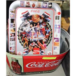 COCA COLA OLYMPIC TRAY WITH COCA COLA TUB