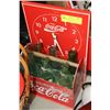 Image 1 : VINTAGE 6 PK COCA COLA  BOTTLES IN METAL CADDY AND