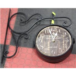HANGING PARIS METAL CLOCK