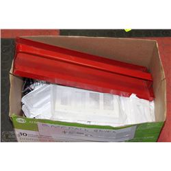BOX OF NEW ELECTRICAL ACCESSORIES
