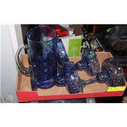 SET OF 5 MURANOP GLASS MARGARITA /DAIQUIRI SET