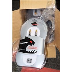 CASE OF FOUR 12' STEREO AUDIO CABLES