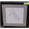 Image 1 : GIRAFFE PENCIL ARTWORK BY RYAN ARNFINSON 16"X16"