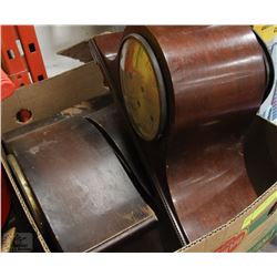 LOT OF 3 MANTLE CLOCKS