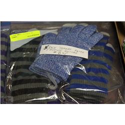 5 PAIRS OF SMART PHONE TEXTING GLOVES
