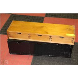 PAIR OF DUCK TAILED CABINETS