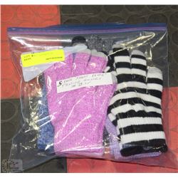 5 PAIRS OF SMART PHONE TEXTING GLOVES