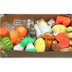 FLAT OF ESTATE SALT AND PEPPER SHAKERS