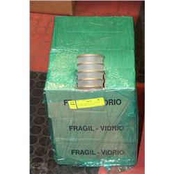 LOT OF 36 BRAND NEW FROSTED GLASS VOTIVE