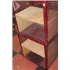 Image 1 : TWO STORAGE SHELVES WITH MESH METAL FRAME