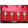Image 1 : 4 SIGNED TARNISH PROTECTED GOBLETS IN CASE