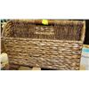 Image 1 : WICKER MAGAZINE RACK 16"L X 9"TALL