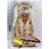 Image 1 : INDIAN CHIEF FIGURE WITH FEATHER HEADDRESS - 13"