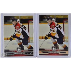 LOT OF 2 CONNOR MCDAVID 1 NUMBERED 04/25 HOCKEY