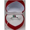 Image 1 : #17NATURAL RUBY + EMERALD .925 STERLING SILVER