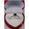Image 1 : #31NATURAL AMETHYST + CZ .925 STERLING SILVER RING