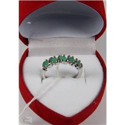 #19 NATURAL ENHANCE EMERALD .925 STERLING SILVER